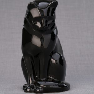 necko-urn-black-gloss black