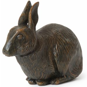 Rabbit on Book Urn