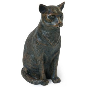 Sitting Cat Urn